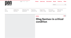 Desktop Screenshot of pen-international.org